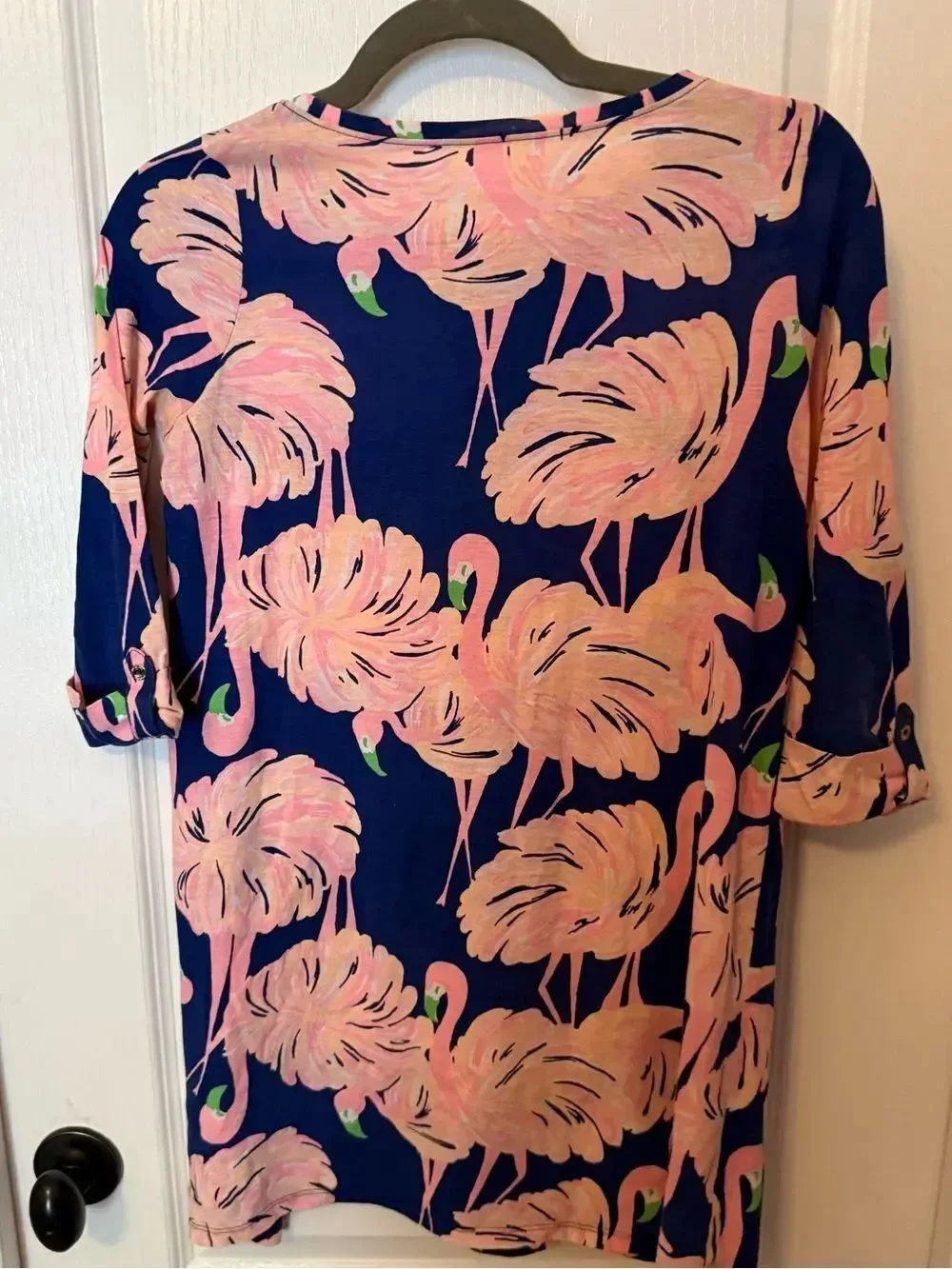 Lilly Pulitzer Girls Mini Edna Dress Gimme Some Leg Flamingo